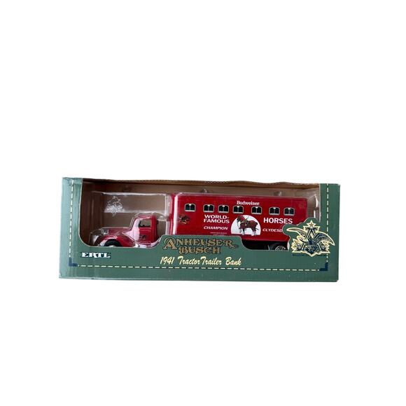 ertl Other - ERTL Collectibles Anheuser Busch 1941 Tractor Trailer Locking Coin Bank